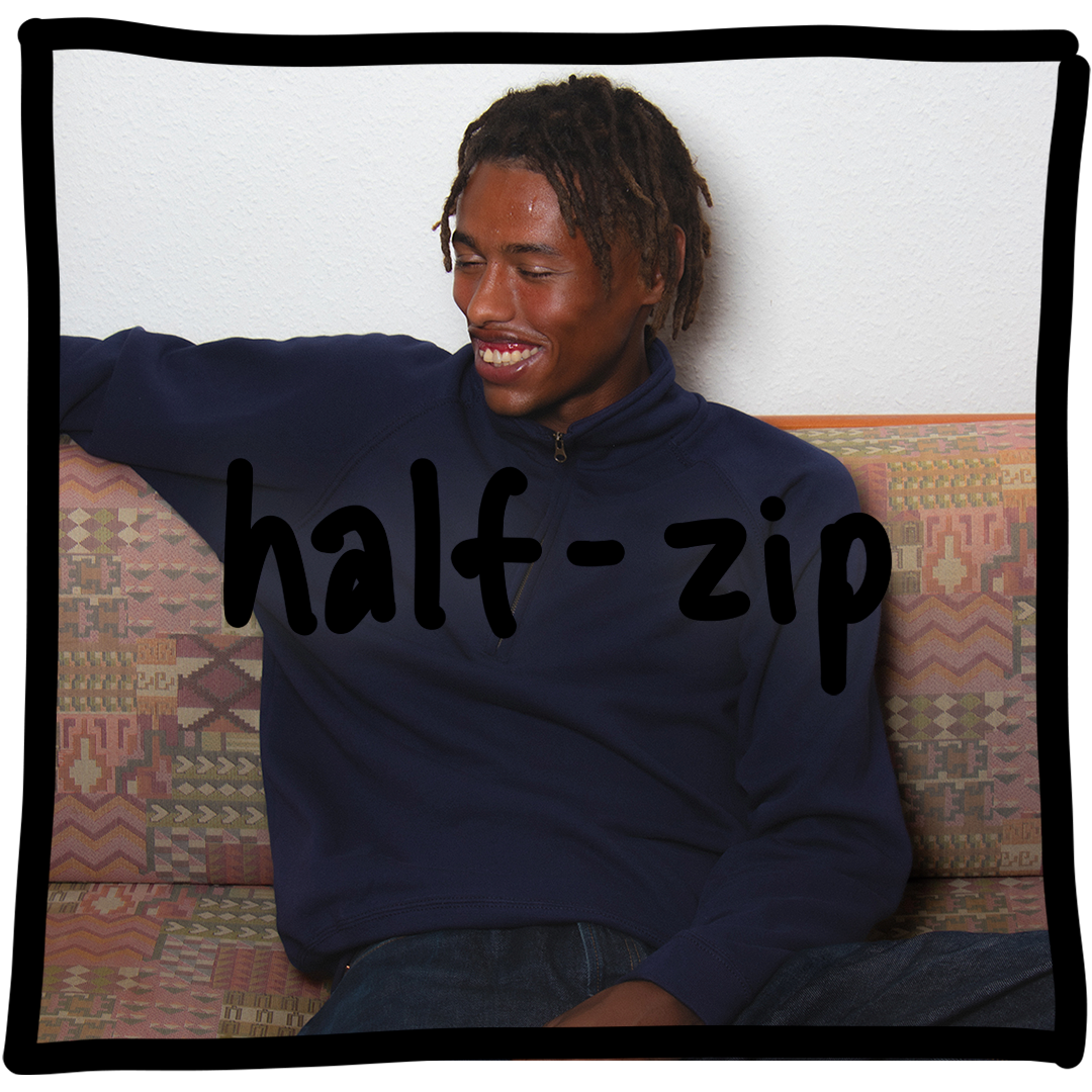 Half-zip sweatshirt