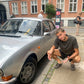 Viggo är 195 cm lång och bär storlek XL. | mörkgrå